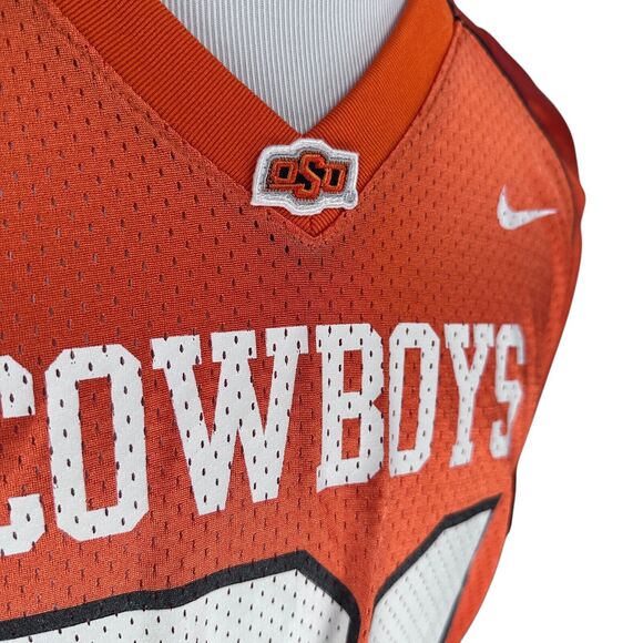 Vintage Nike Oklahoma State Cowboys #81 Football Jersey Mens Large Orange New - Picture 2 of 12